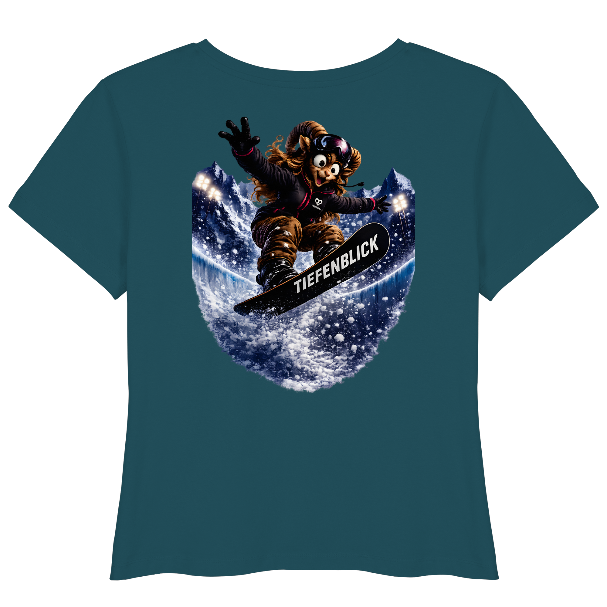 Tiefenblick Snowboarden Halfpipe - Womens Organic Lightweight T-Shirt