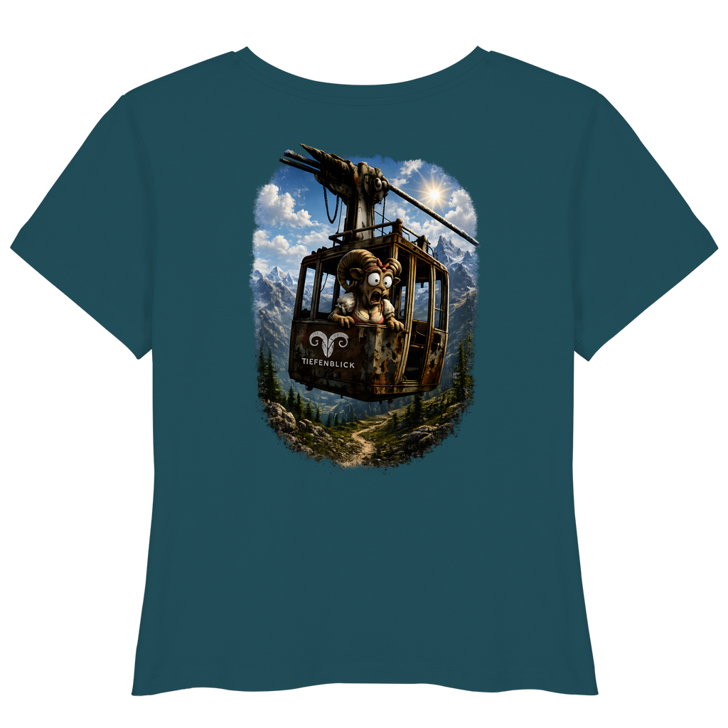 Tiefenblick Gondel Adrenalin Fun - Womens Organic Lightweight T-Shirt