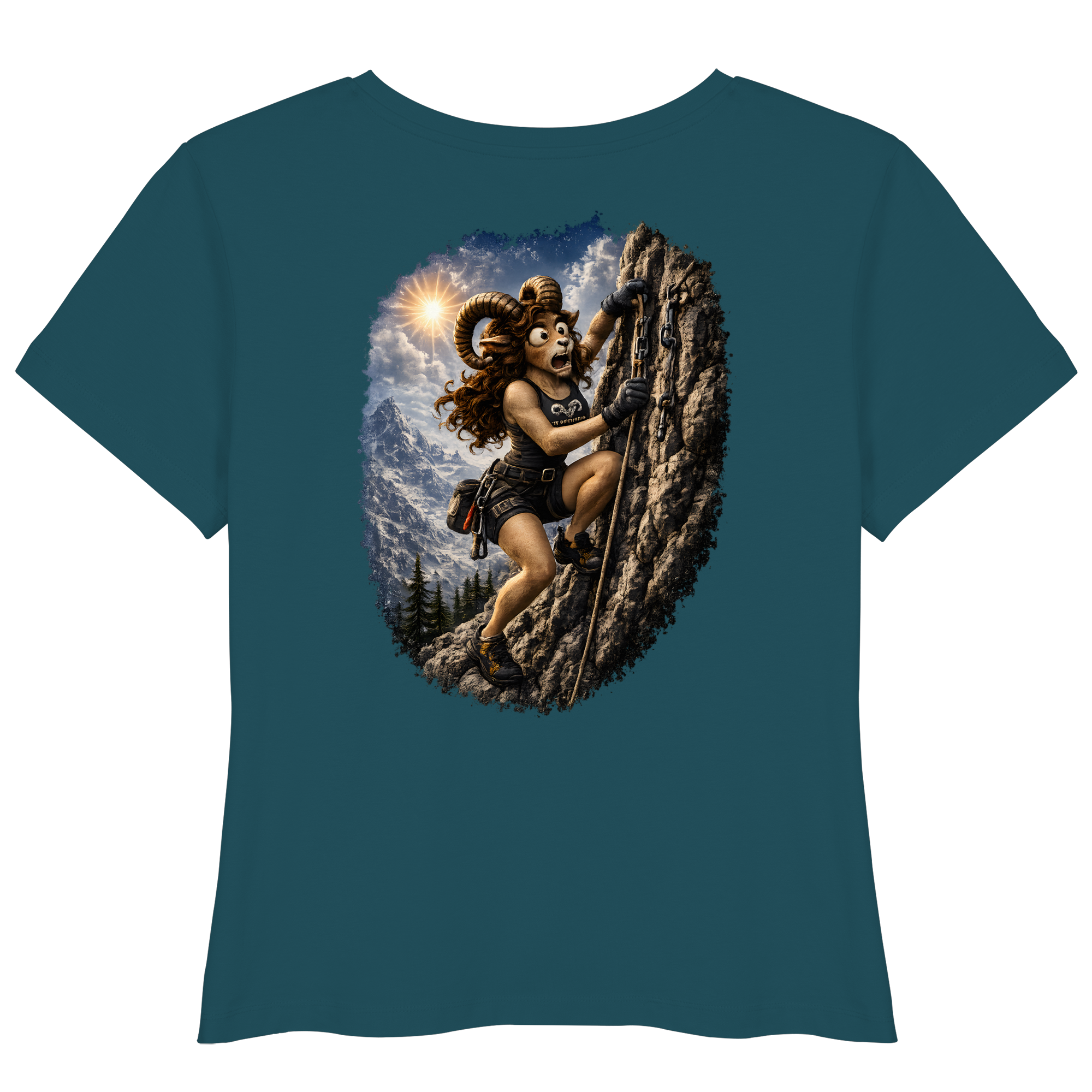 Tiefenblick Klettern - Womens Organic Lightweight T-Shirt