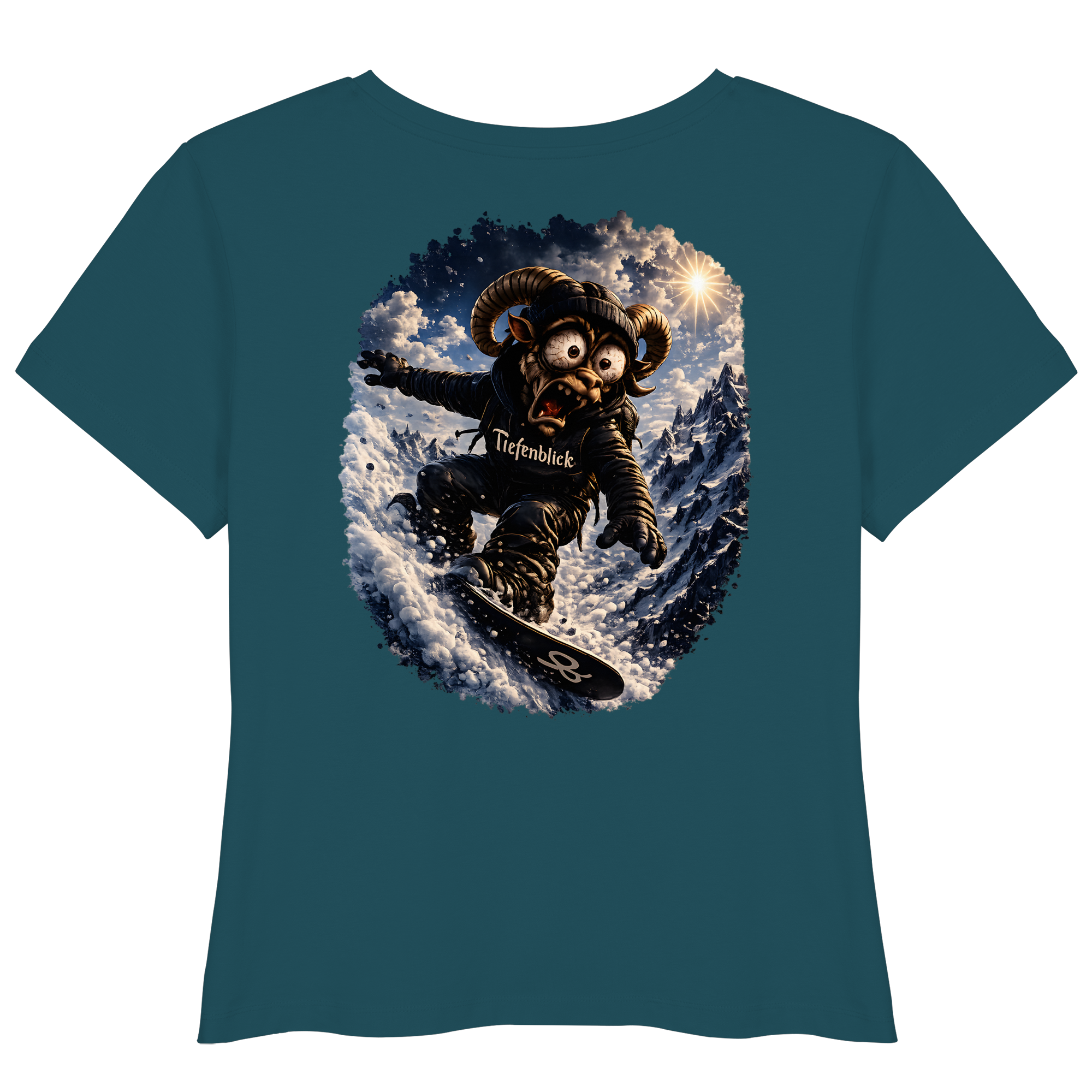 Tiefenblick Snowboarden - Womens Organic Lightweight T-Shirt
