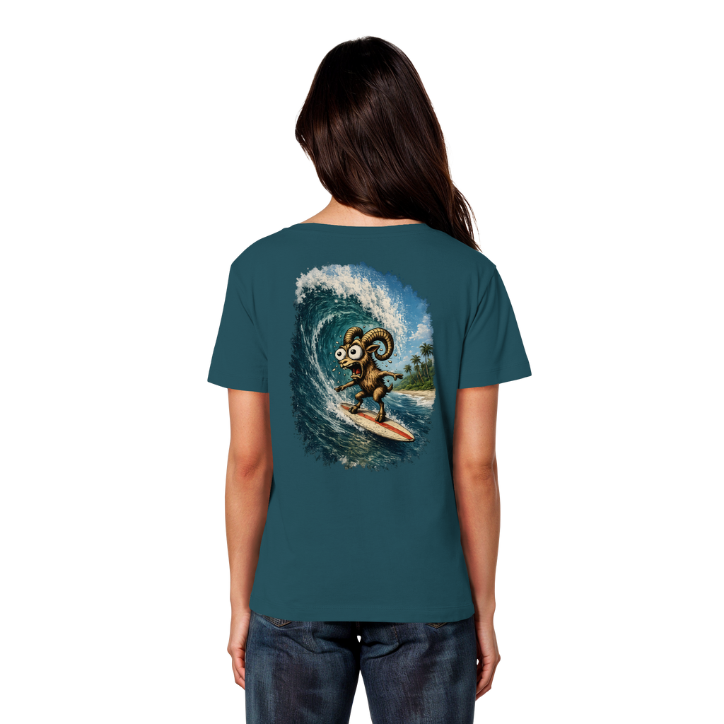 Tiefenblick Urlaub Fun  - Womens Organic Lightweight T-Shirt
