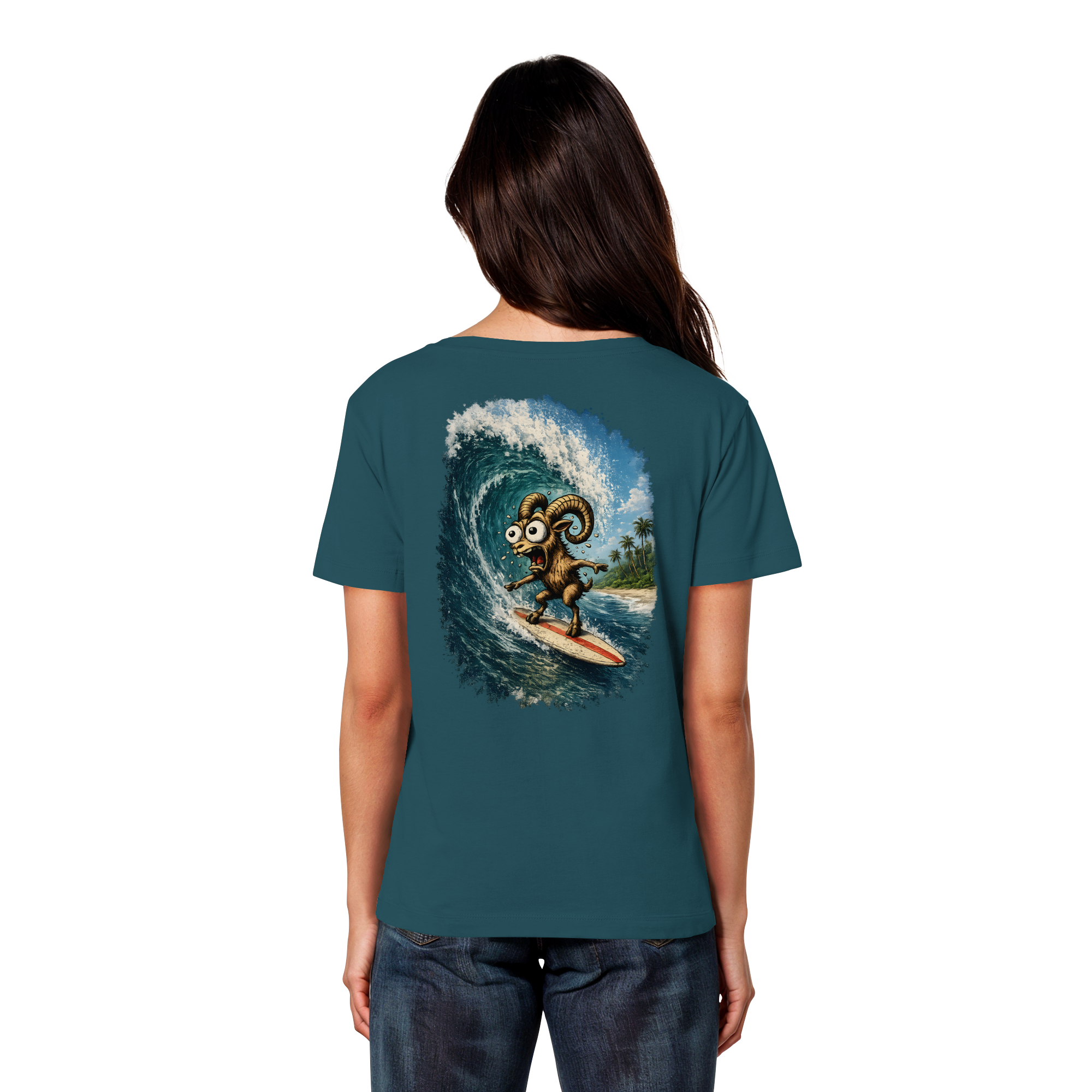 Tiefenblick Urlaub Fun  - Womens Organic Lightweight T-Shirt