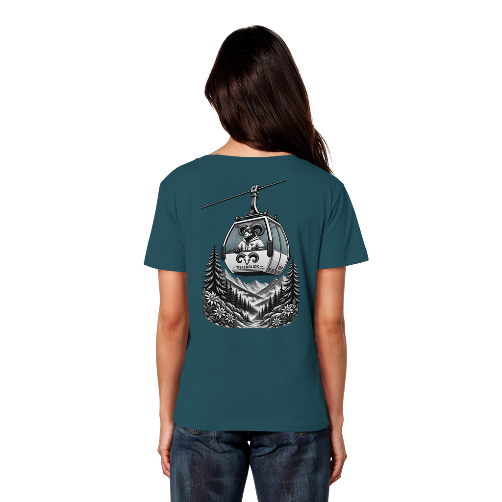 Tiefenblick Gondel Fun  - Womens Organic Lightweight T-Shirt