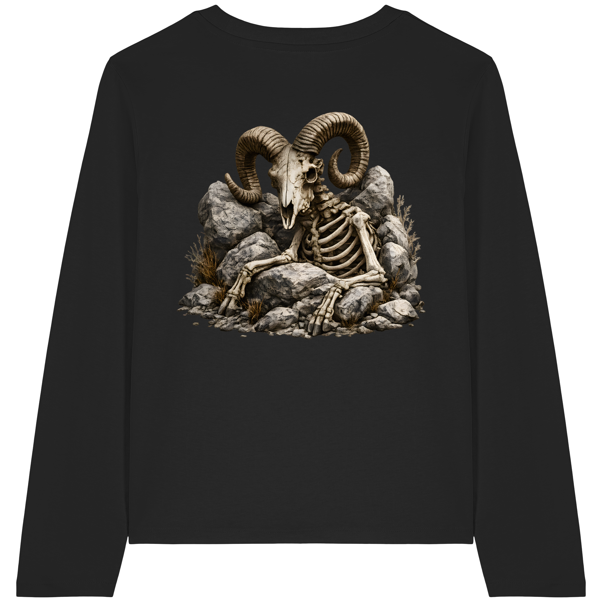 Tiefenblick Skelett Fun - Womens Organic Longsleeve T-Shirt