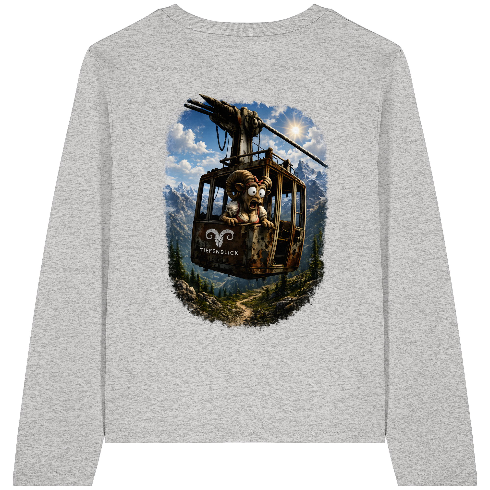 Tiefenblick Gondel Adrenalin Fun - Womens Organic Longsleeve T-Shirt