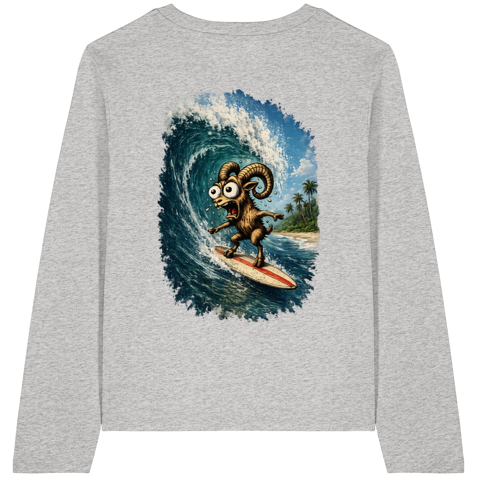Tiefenblick Urlaub Fun  - Womens Organic Longsleeve T-Shirt