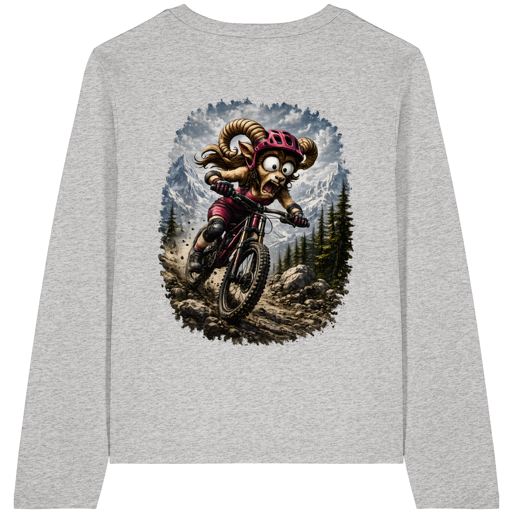 Tiefenblick Downhill - Womens Organic Longsleeve T-Shirt