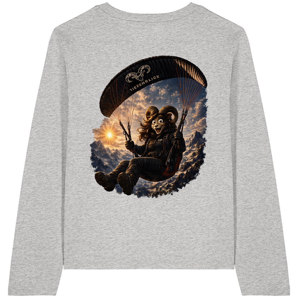 Tiefenblick Paraglider  - Womens Organic Longsleeve T-Shirt