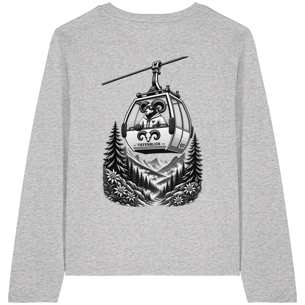 Tiefenblick Gondel Fun  - Womens Organic Longsleeve T-Shirt