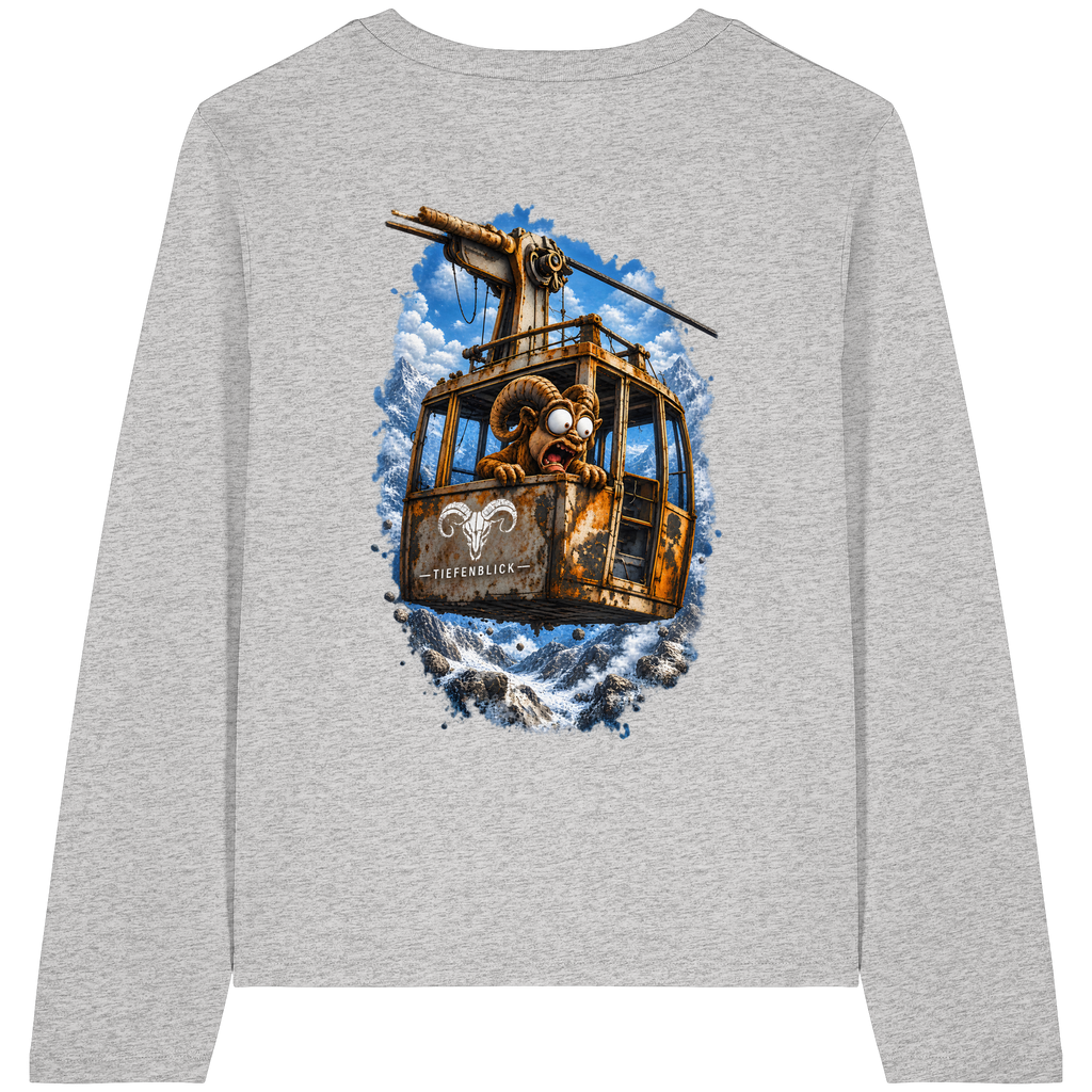 Tiefenblick Adrenalin Gondel Fun - Womens Organic Longsleeve T-Shirt