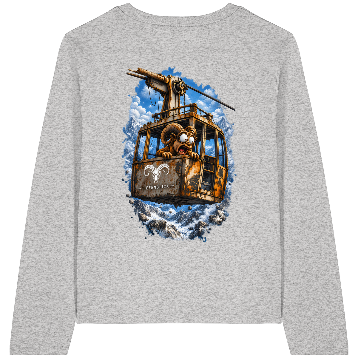 Tiefenblick Adrenalin Gondel Fun - Womens Organic Longsleeve T-Shirt