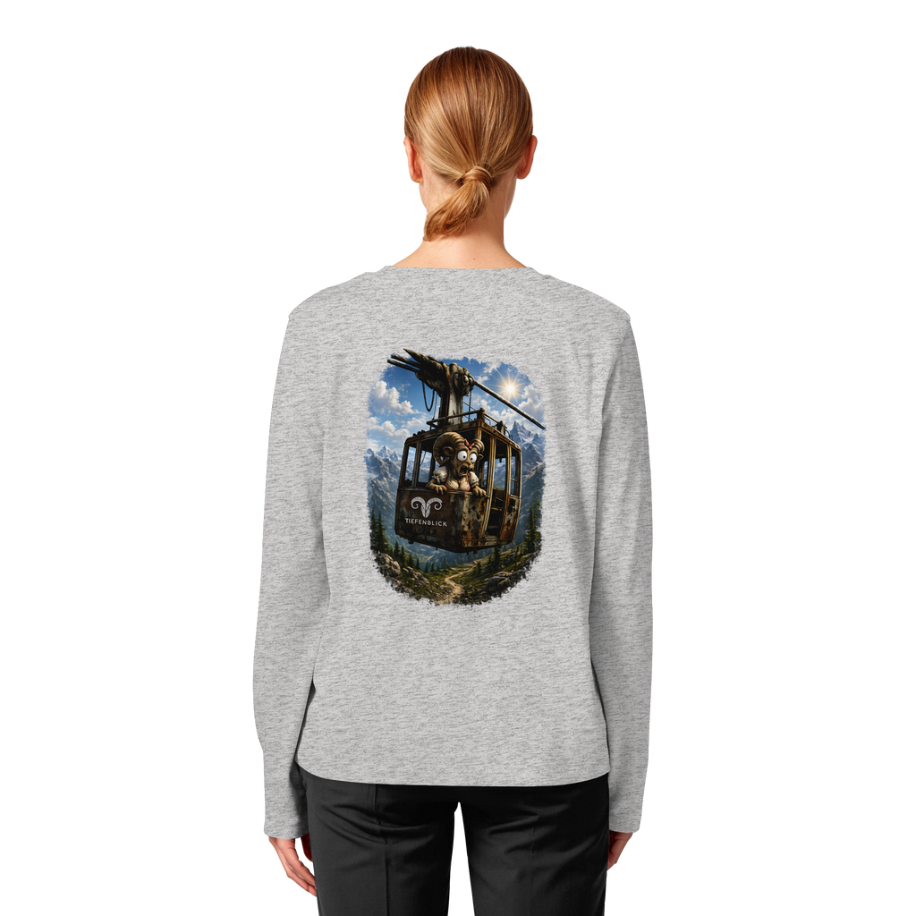 Tiefenblick Gondel Adrenalin Fun - Womens Organic Longsleeve T-Shirt