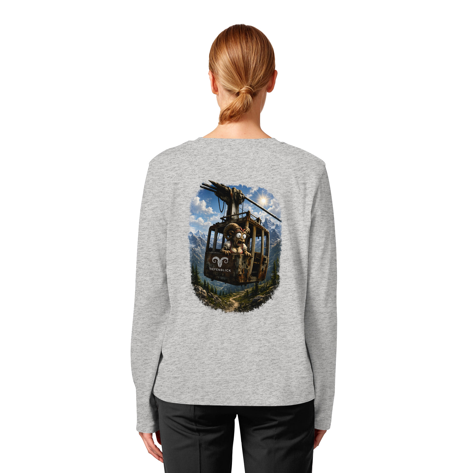 Tiefenblick Gondel Adrenalin Fun - Womens Organic Longsleeve T-Shirt