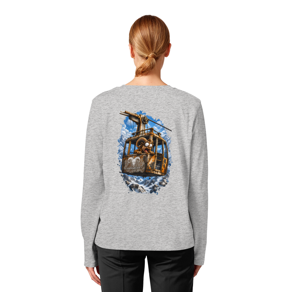 Tiefenblick Adrenalin Gondel Fun - Womens Organic Longsleeve T-Shirt