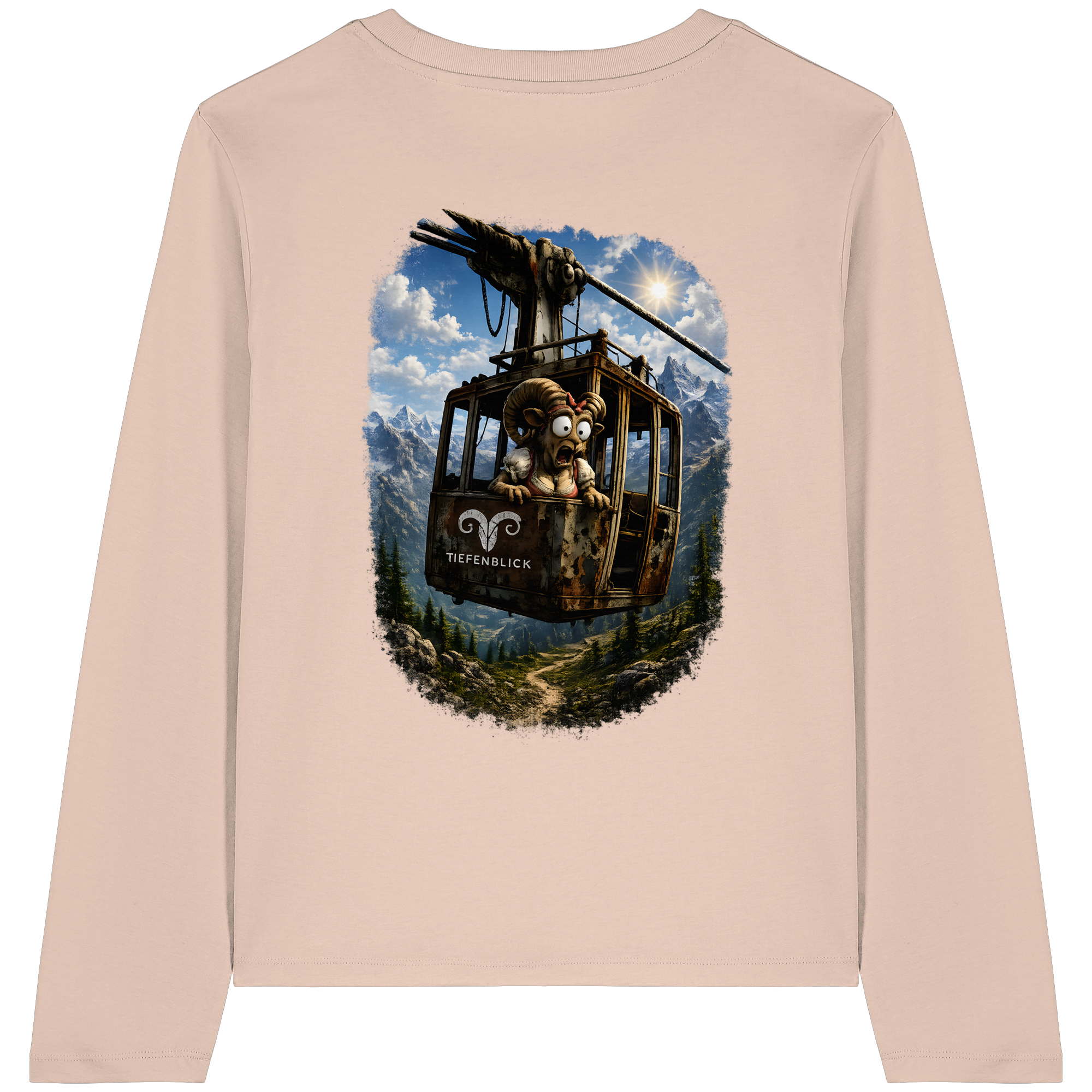 Tiefenblick Gondel Adrenalin Fun - Womens Organic Longsleeve T-Shirt