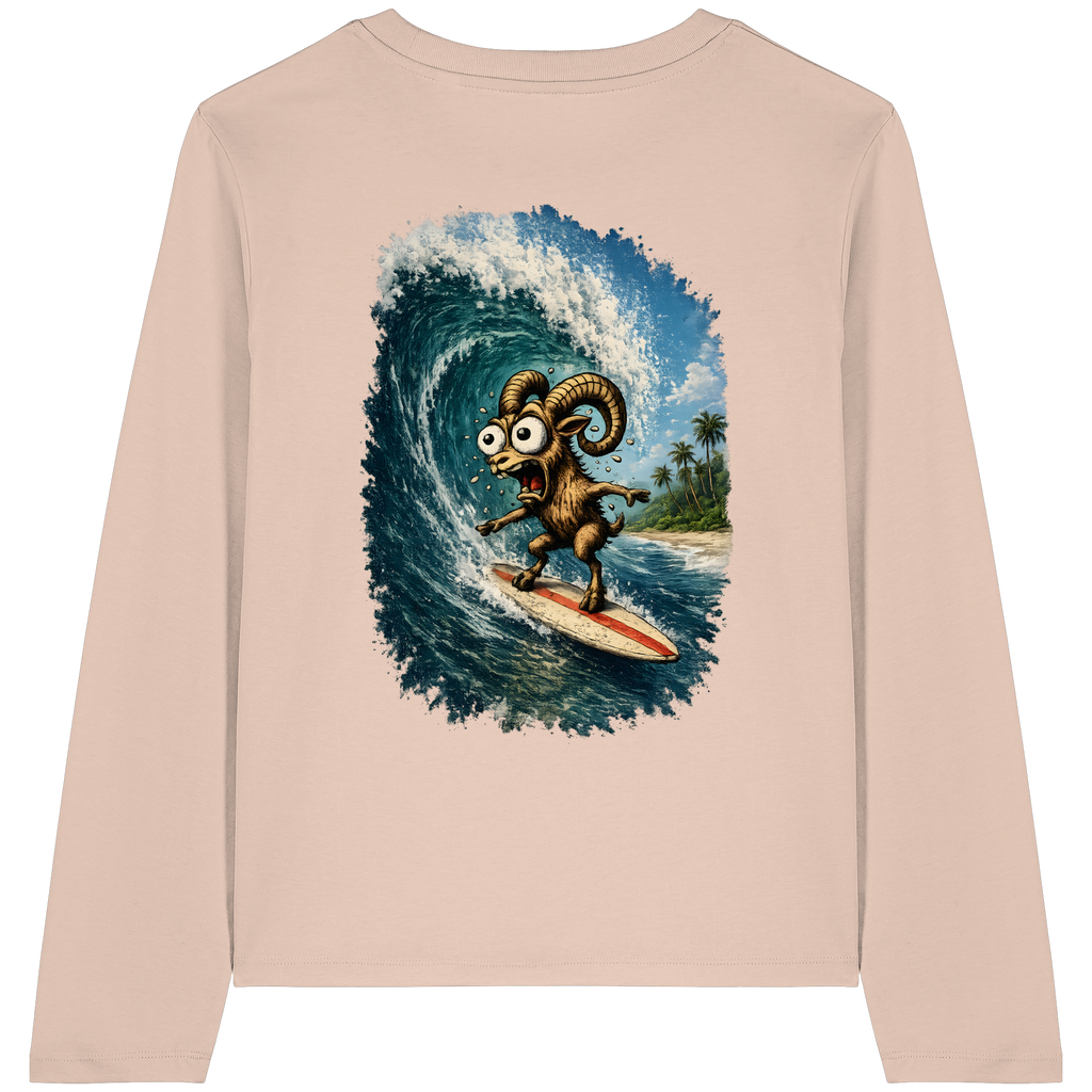 Tiefenblick Urlaub Fun  - Womens Organic Longsleeve T-Shirt