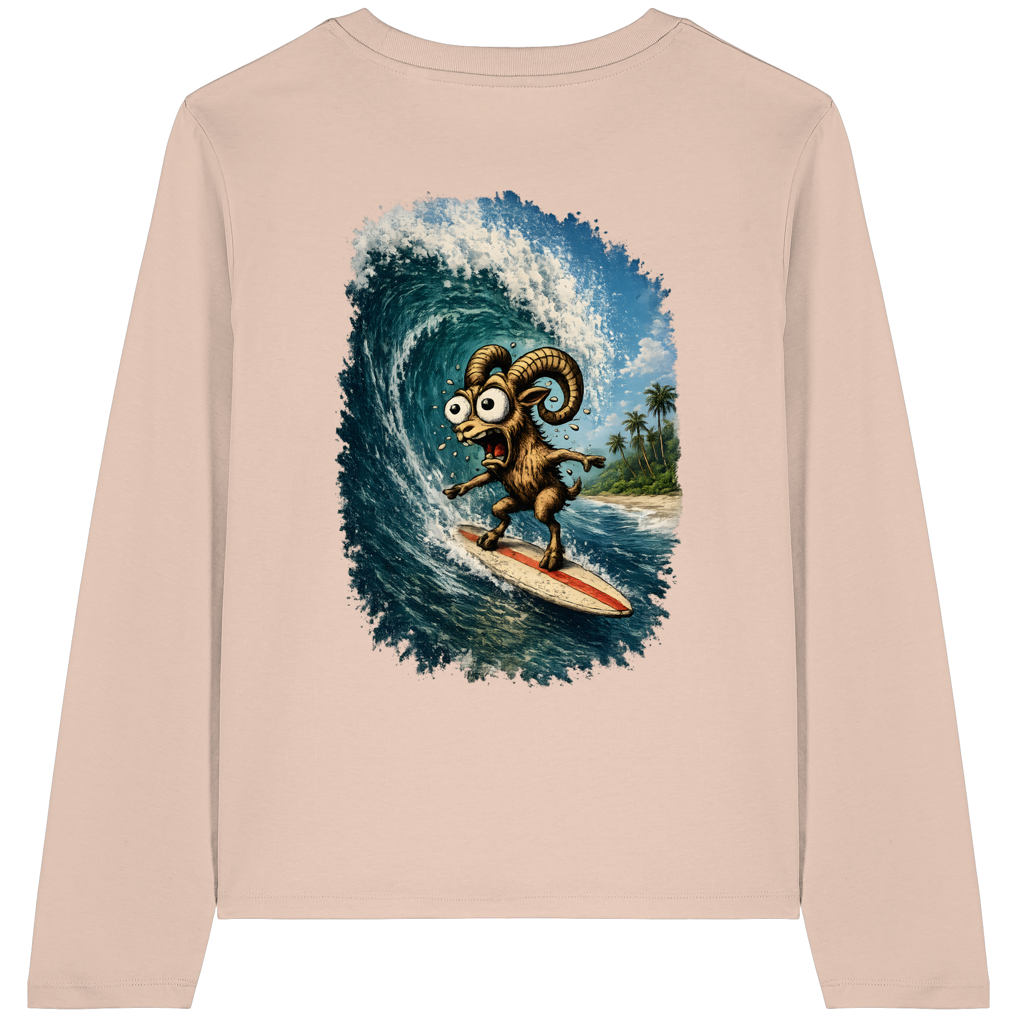 Tiefenblick Urlaub Fun  - Womens Organic Longsleeve T-Shirt