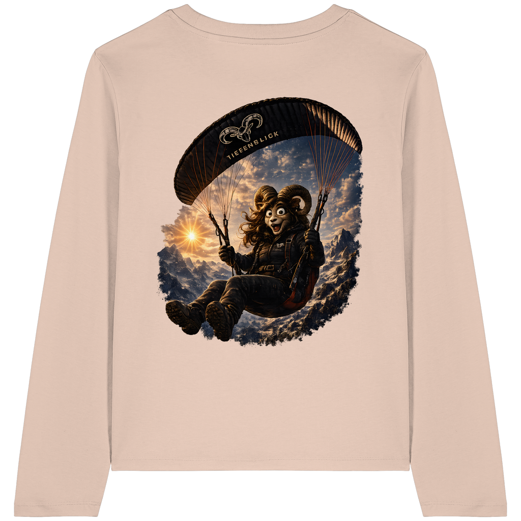 Tiefenblick Paraglider  - Womens Organic Longsleeve T-Shirt