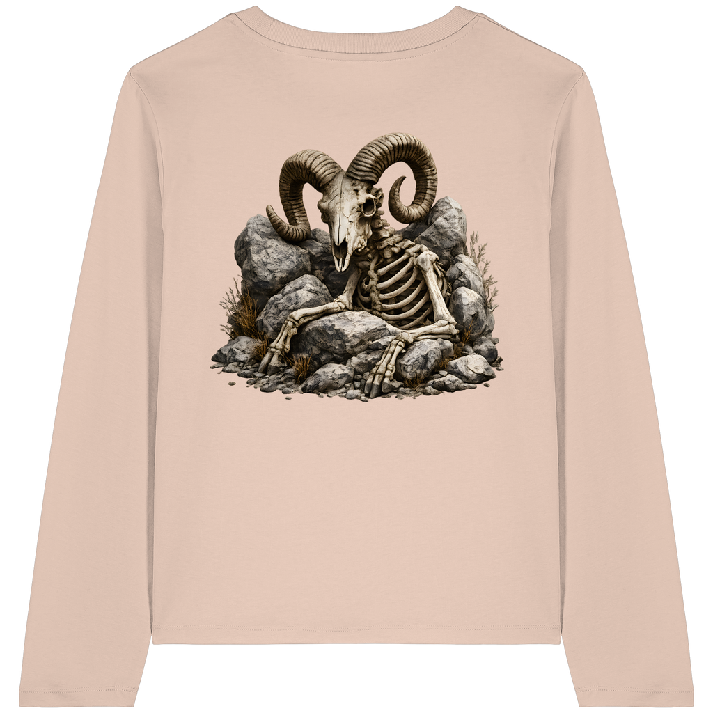 Tiefenblick Skelett Fun - Womens Organic Longsleeve T-Shirt