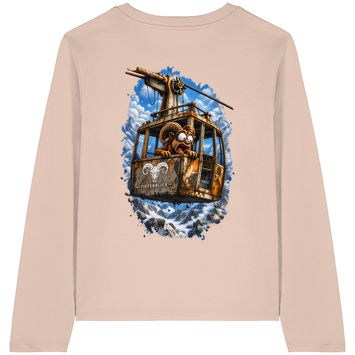 Tiefenblick Adrenalin Gondel Fun - Womens Organic Longsleeve T-Shirt