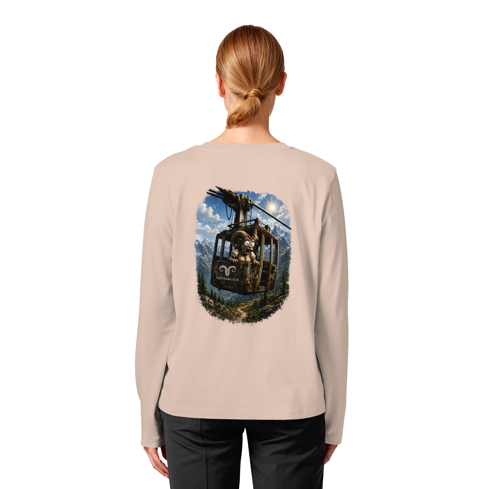 Tiefenblick Gondel Adrenalin Fun - Womens Organic Longsleeve T-Shirt