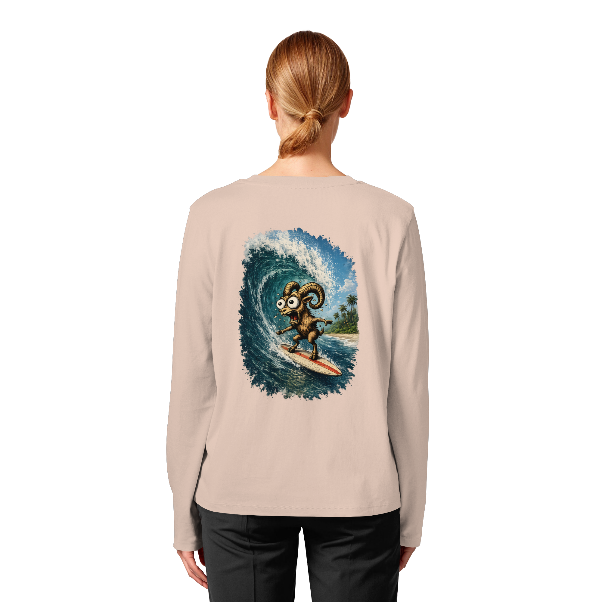 Tiefenblick Urlaub Fun  - Womens Organic Longsleeve T-Shirt