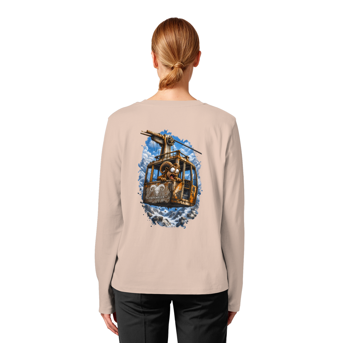 Tiefenblick Adrenalin Gondel Fun - Womens Organic Longsleeve T-Shirt