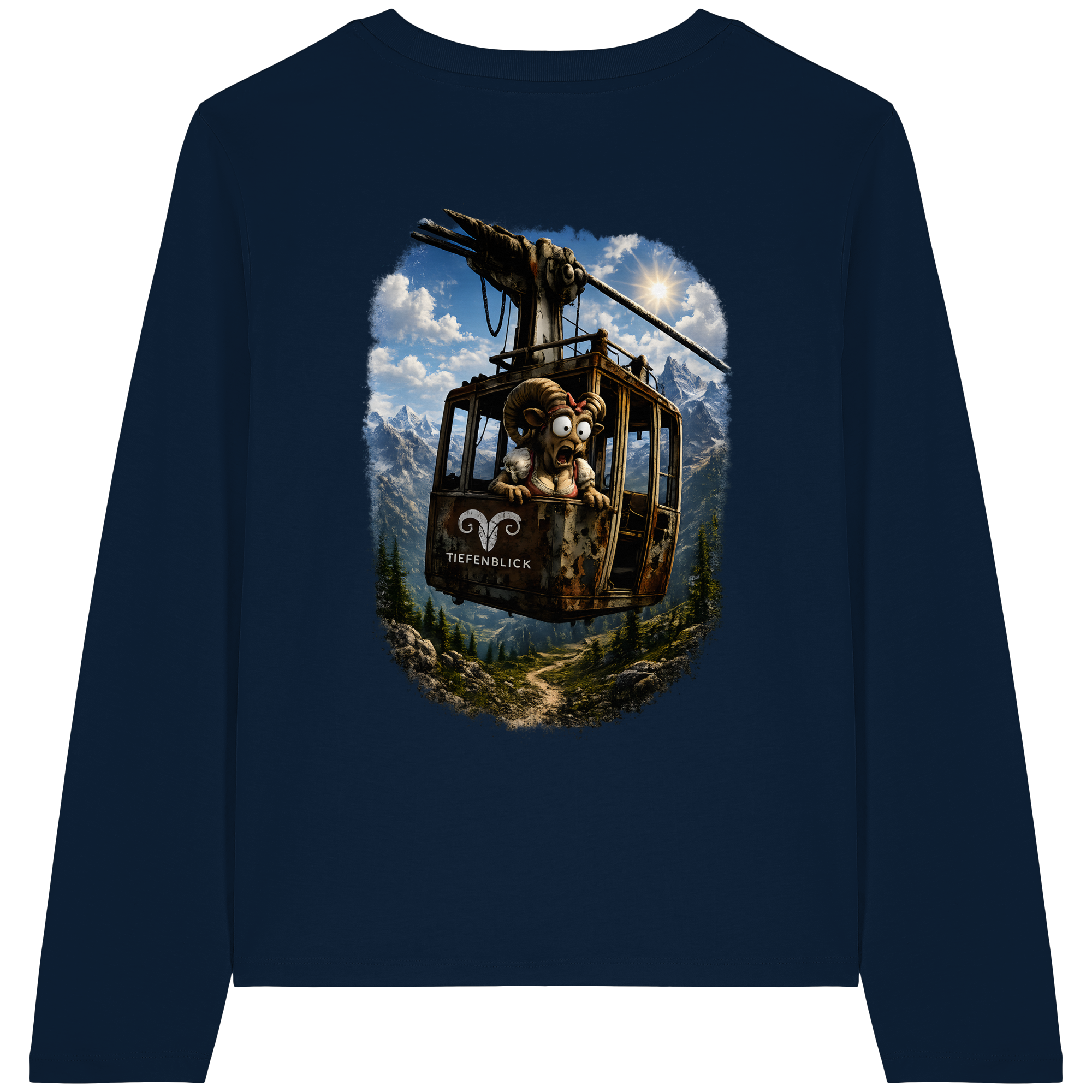 Tiefenblick Gondel Adrenalin Fun - Womens Organic Longsleeve T-Shirt
