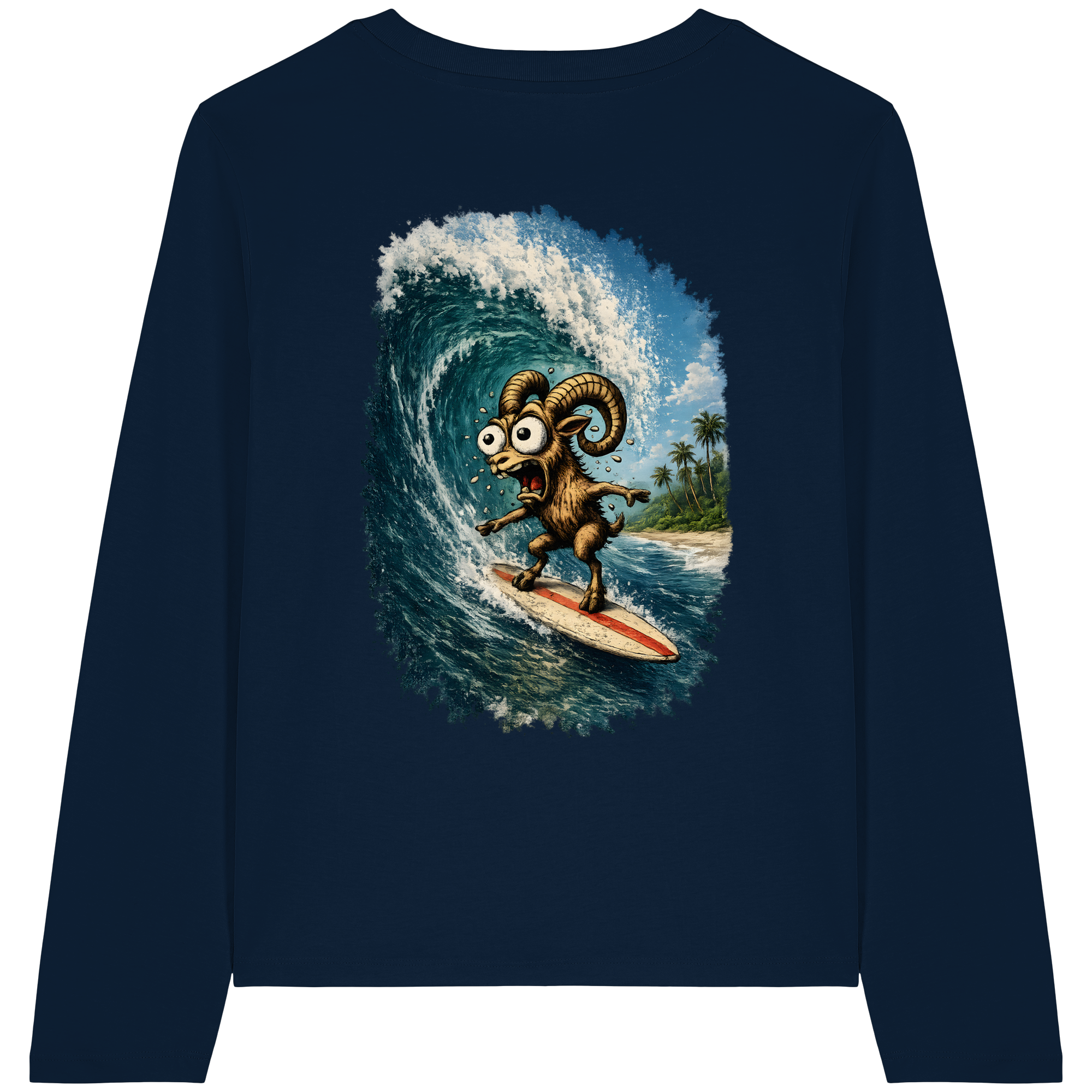 Tiefenblick Urlaub Fun  - Womens Organic Longsleeve T-Shirt