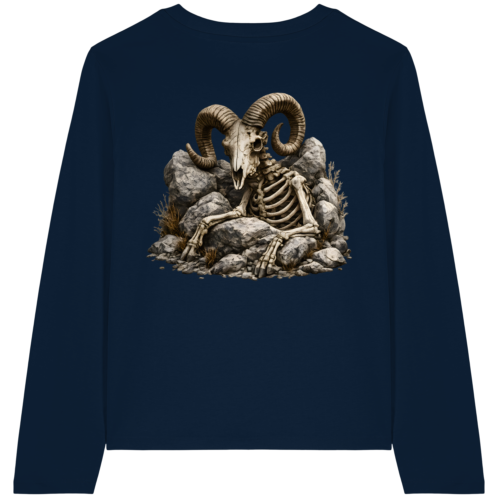 Tiefenblick Skelett Fun - Womens Organic Longsleeve T-Shirt