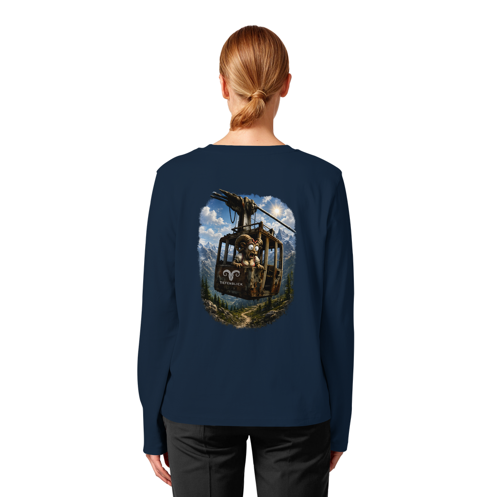 Tiefenblick Gondel Adrenalin Fun - Womens Organic Longsleeve T-Shirt