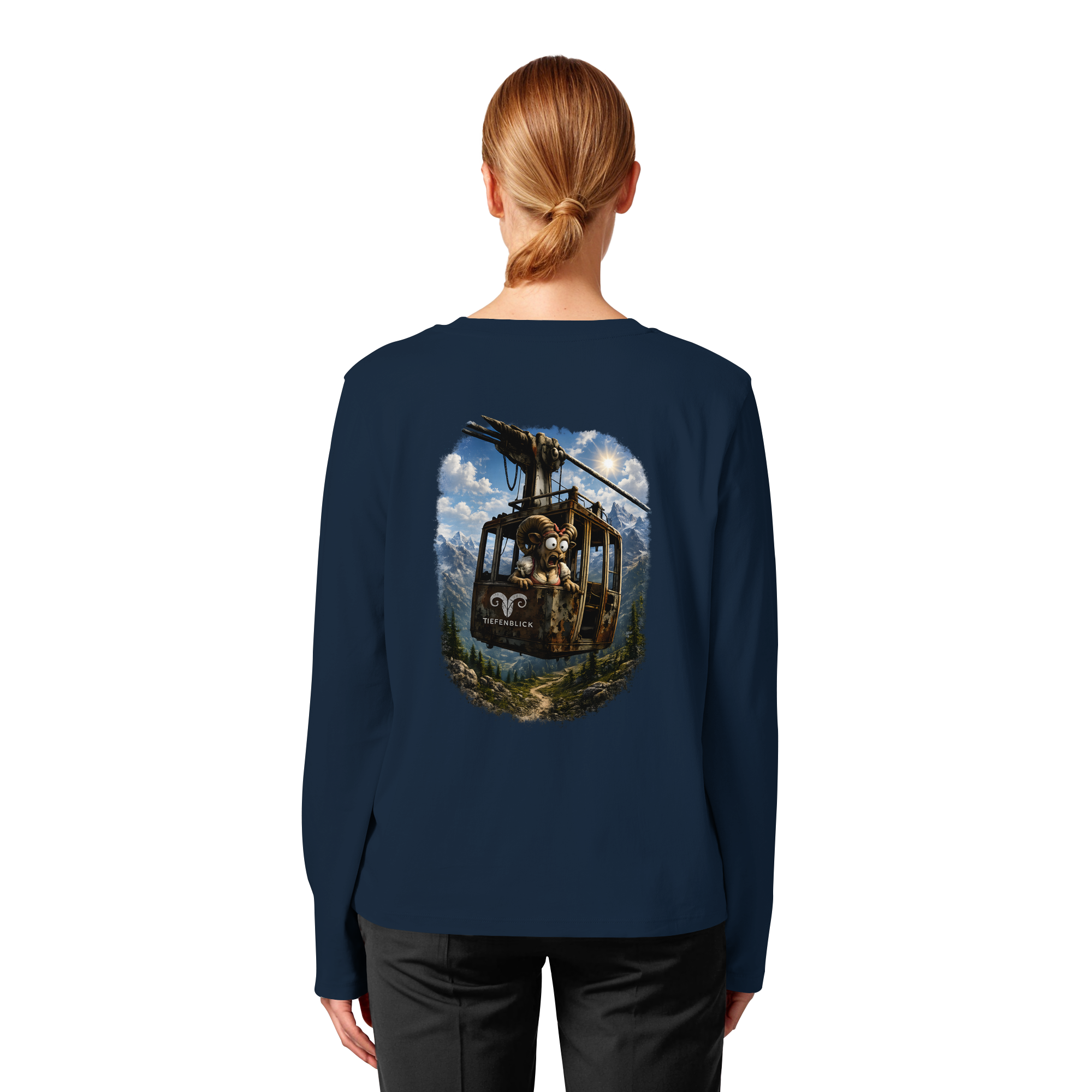 Tiefenblick Gondel Adrenalin Fun - Womens Organic Longsleeve T-Shirt