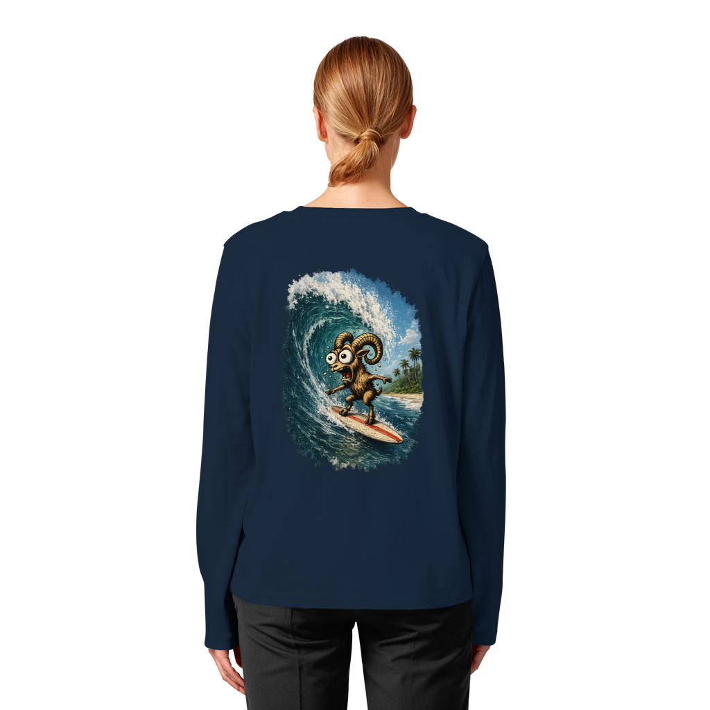 Tiefenblick Urlaub Fun  - Womens Organic Longsleeve T-Shirt