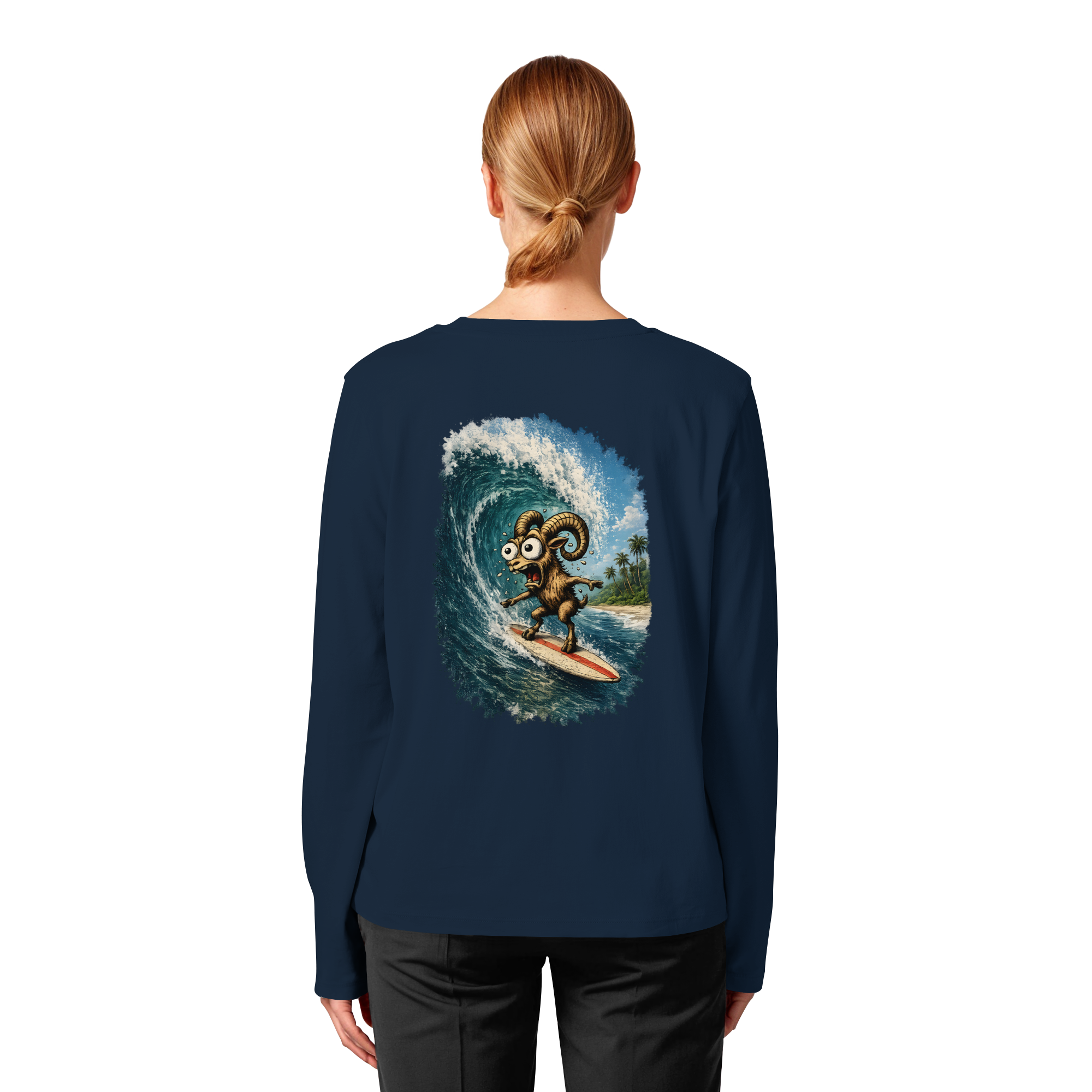 Tiefenblick Urlaub Fun  - Womens Organic Longsleeve T-Shirt