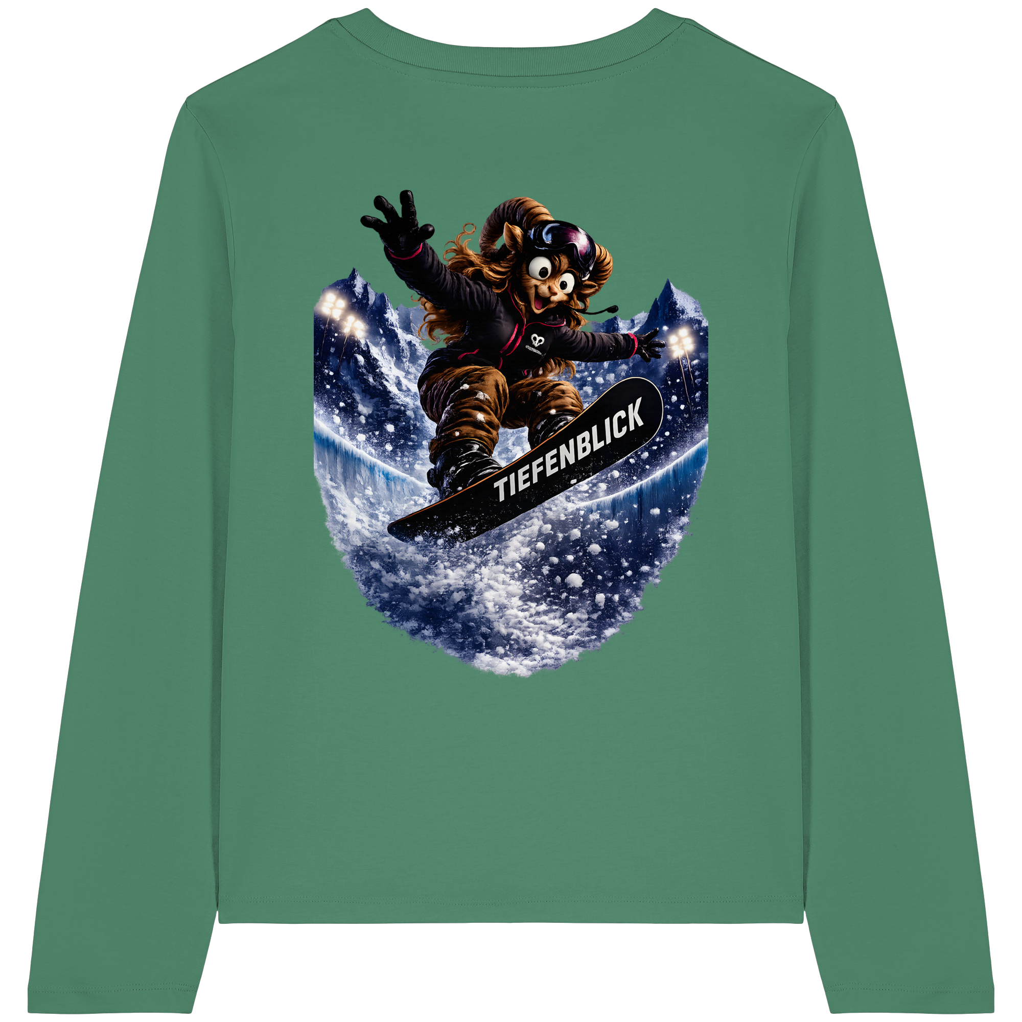 Tiefenblick Snowboarden Halfpipe - Womens Organic Longsleeve T-Shirt