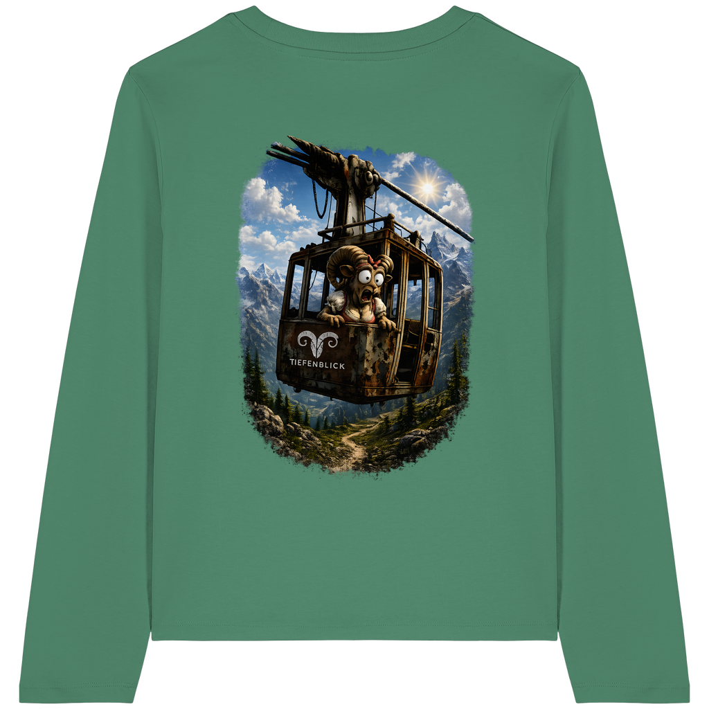 Tiefenblick Gondel Adrenalin Fun - Womens Organic Longsleeve T-Shirt