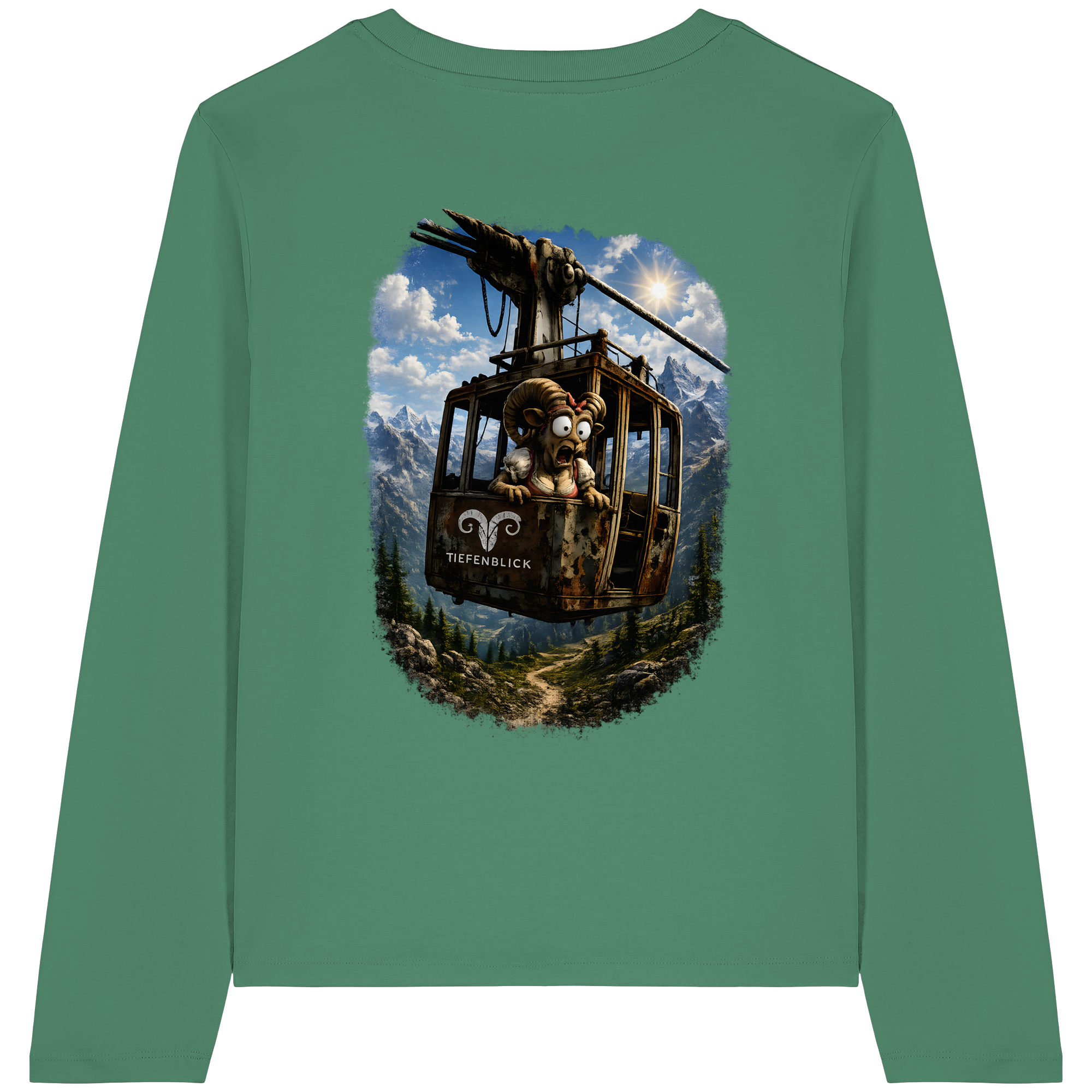 Tiefenblick Gondel Adrenalin Fun - Womens Organic Longsleeve T-Shirt