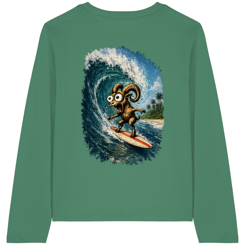 Tiefenblick Urlaub Fun  - Womens Organic Longsleeve T-Shirt