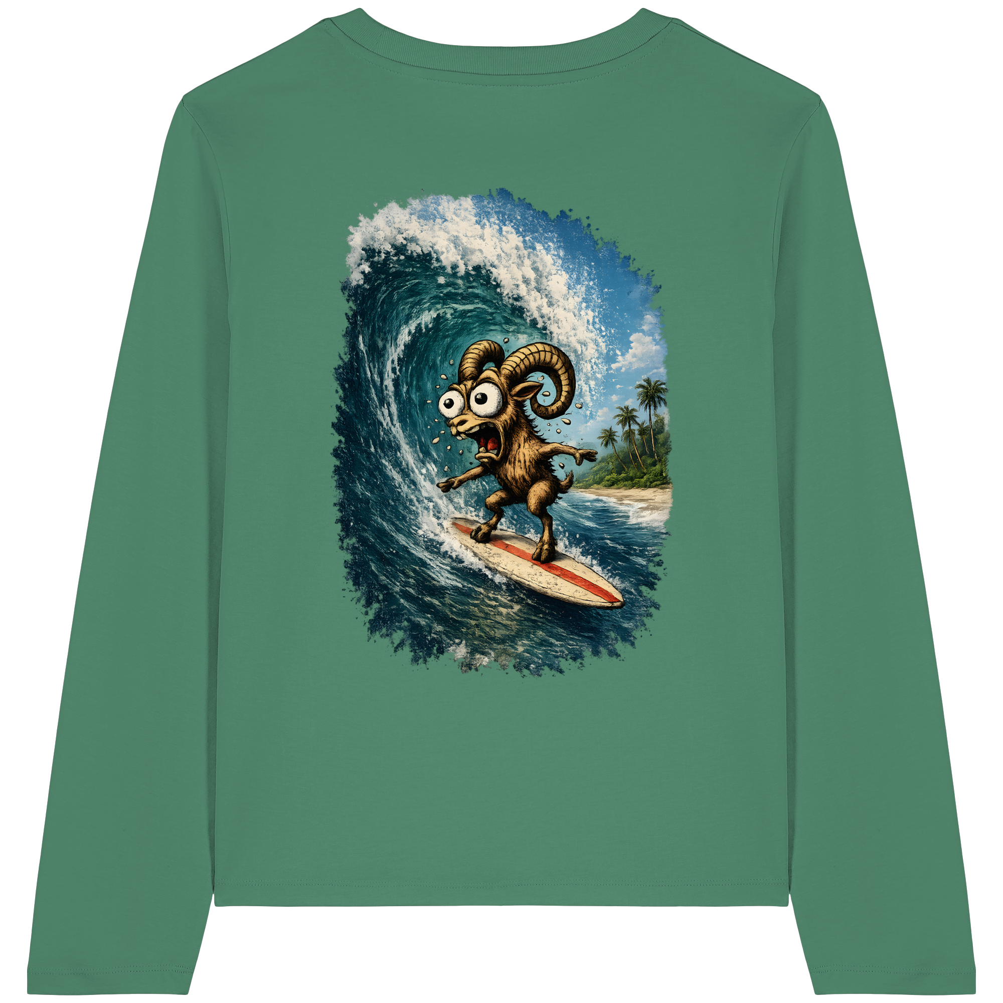 Tiefenblick Urlaub Fun  - Womens Organic Longsleeve T-Shirt