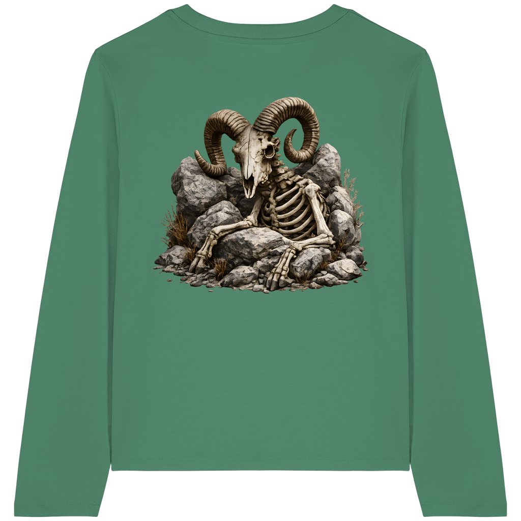 Tiefenblick Skelett Fun - Womens Organic Longsleeve T-Shirt