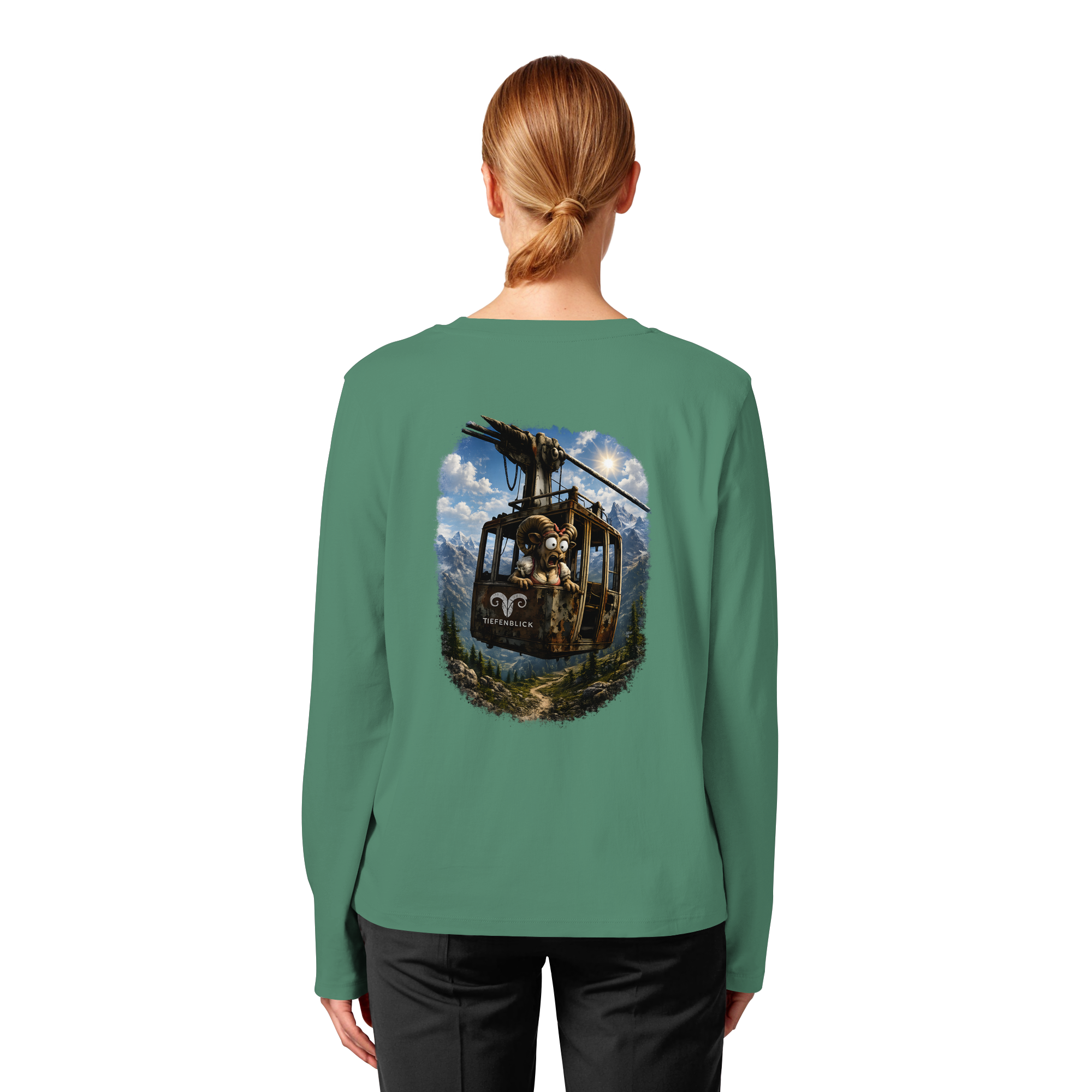 Tiefenblick Gondel Adrenalin Fun - Womens Organic Longsleeve T-Shirt