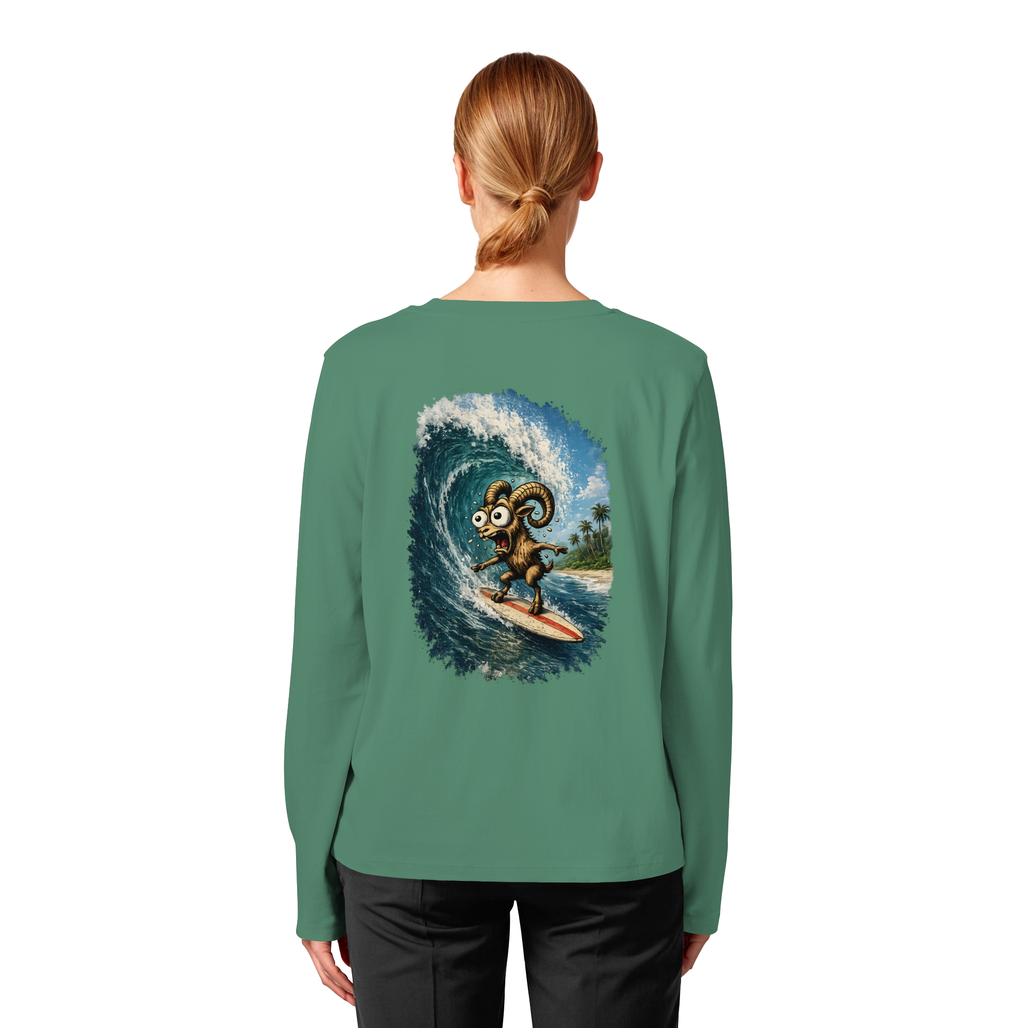 Tiefenblick Urlaub Fun  - Womens Organic Longsleeve T-Shirt