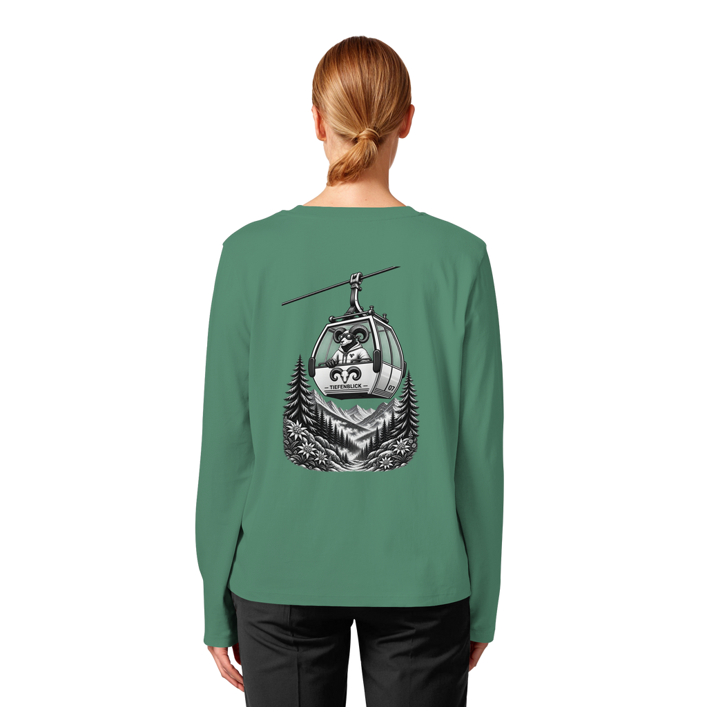 Tiefenblick Gondel Fun  - Womens Organic Longsleeve T-Shirt
