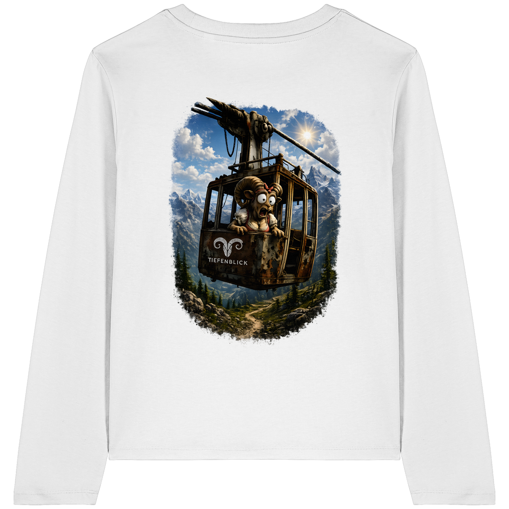 Tiefenblick Gondel Adrenalin Fun - Womens Organic Longsleeve T-Shirt