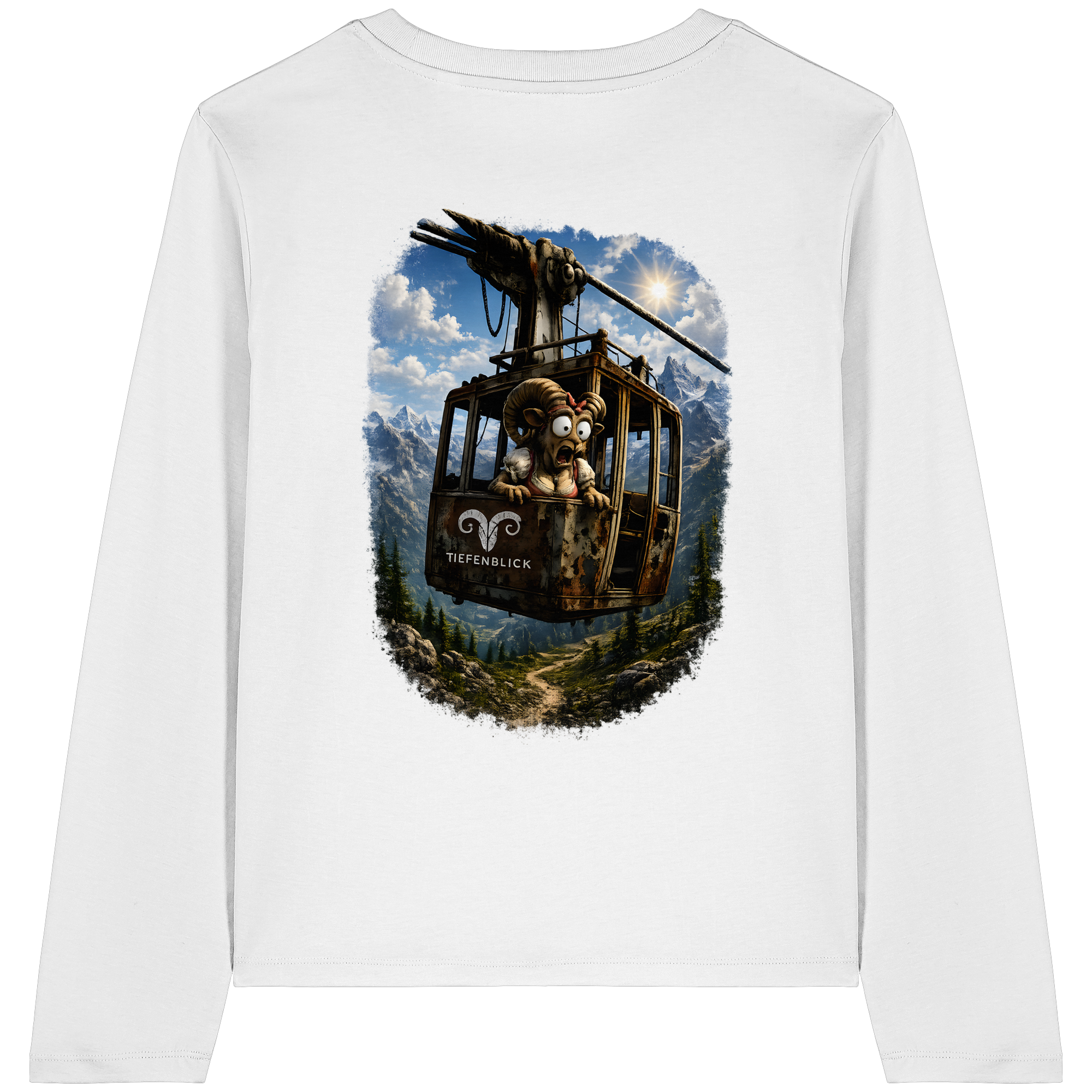 Tiefenblick Gondel Adrenalin Fun - Womens Organic Longsleeve T-Shirt