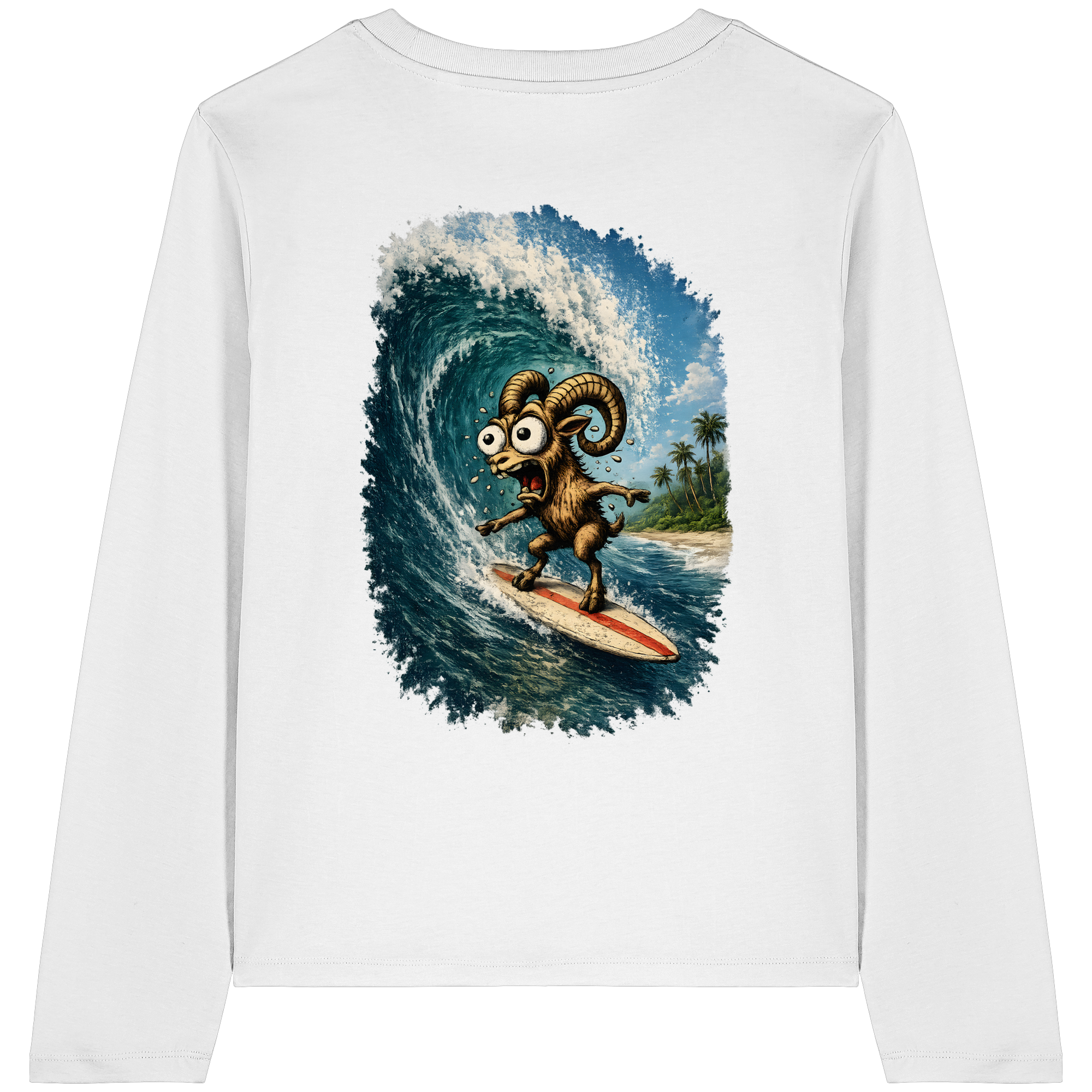 Tiefenblick Urlaub Fun  - Womens Organic Longsleeve T-Shirt