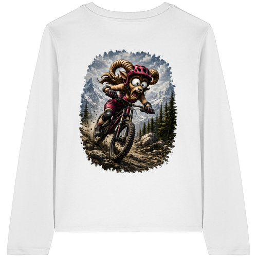 Tiefenblick Downhill - Womens Organic Longsleeve T-Shirt