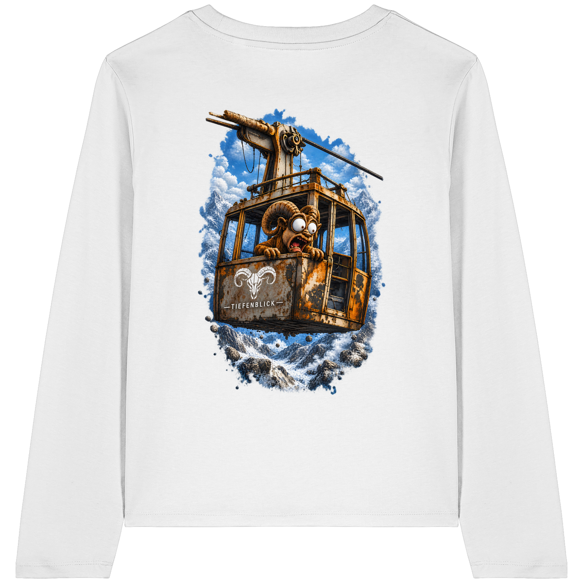 Tiefenblick Adrenalin Gondel Fun - Womens Organic Longsleeve T-Shirt
