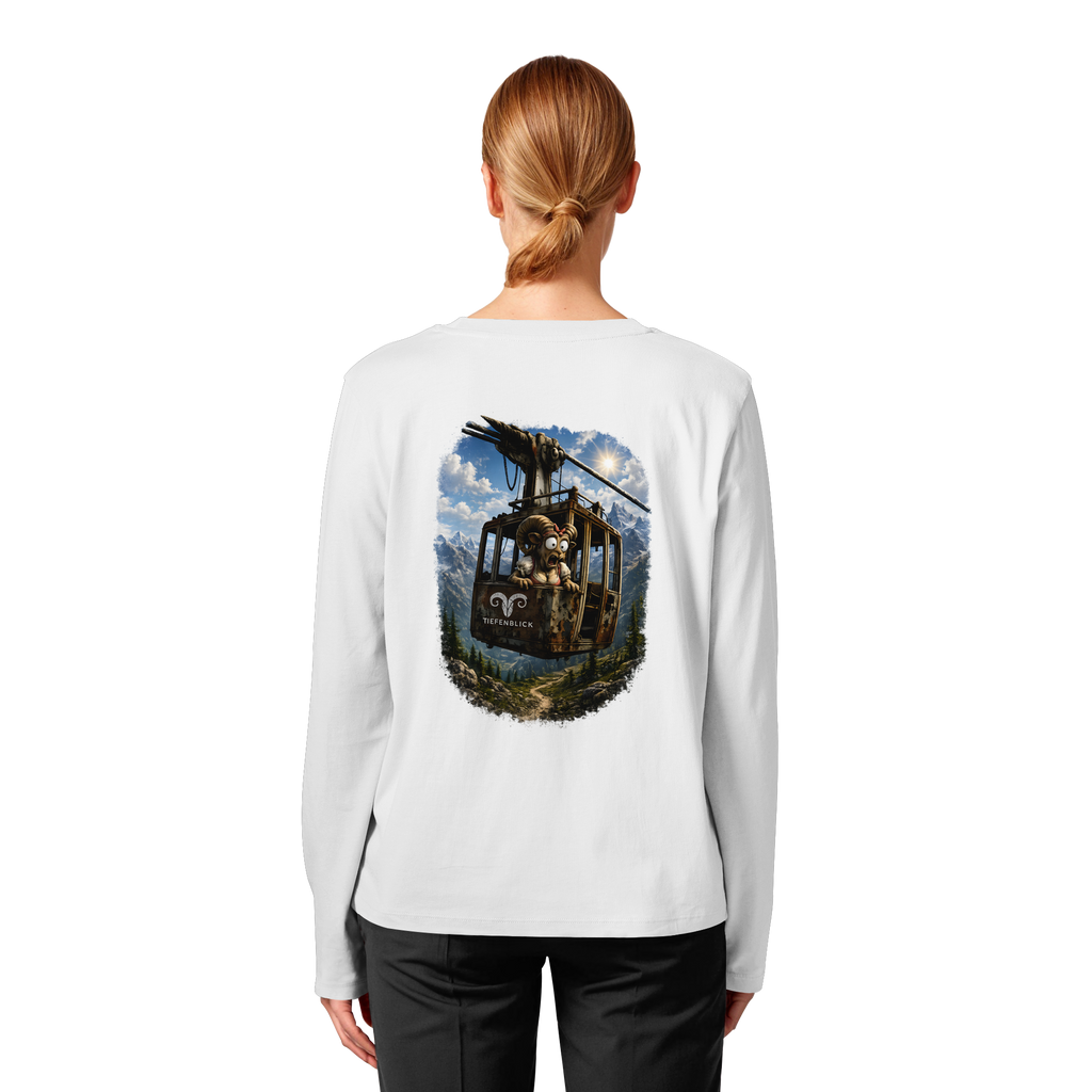 Tiefenblick Gondel Adrenalin Fun - Womens Organic Longsleeve T-Shirt