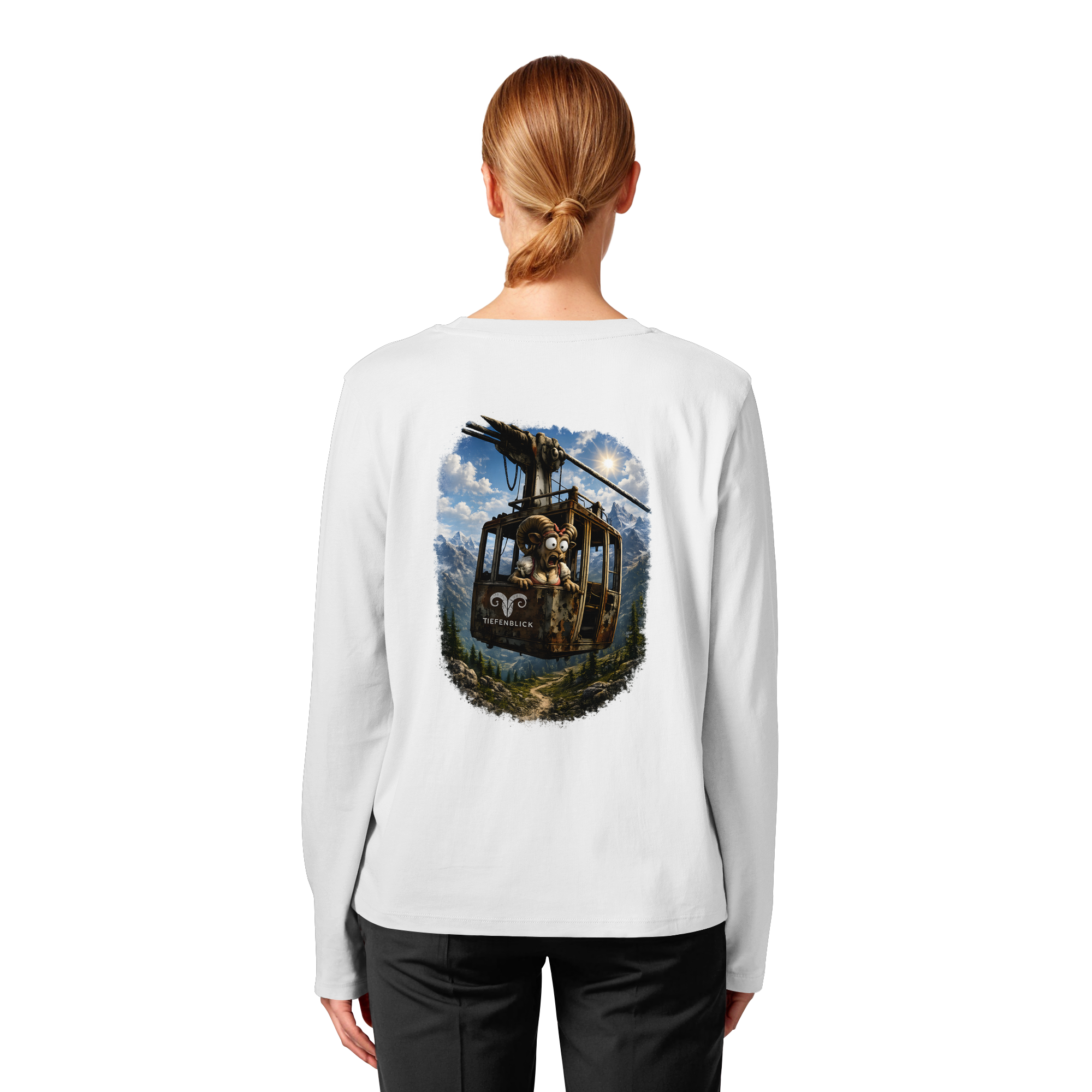 Tiefenblick Gondel Adrenalin Fun - Womens Organic Longsleeve T-Shirt